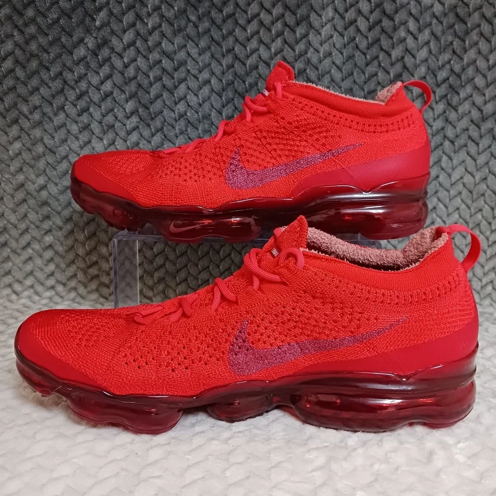 Nike Air VaporMax 2023 Flyknit Triple Red Men's Walking Running Shoes Size 11